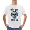 Spooktacular Style: Halloween Headphones and Colorful Skull T-Shirt - Image 7